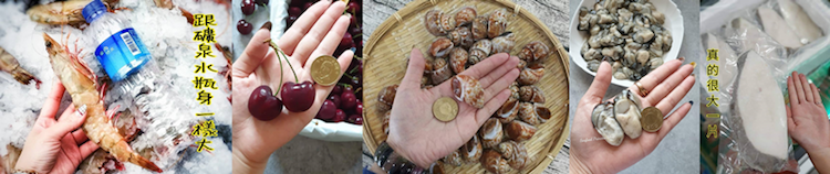 海鮮公主小舖發文一定附圖附比例尺,讓你從網站看到的就是實品的樣子