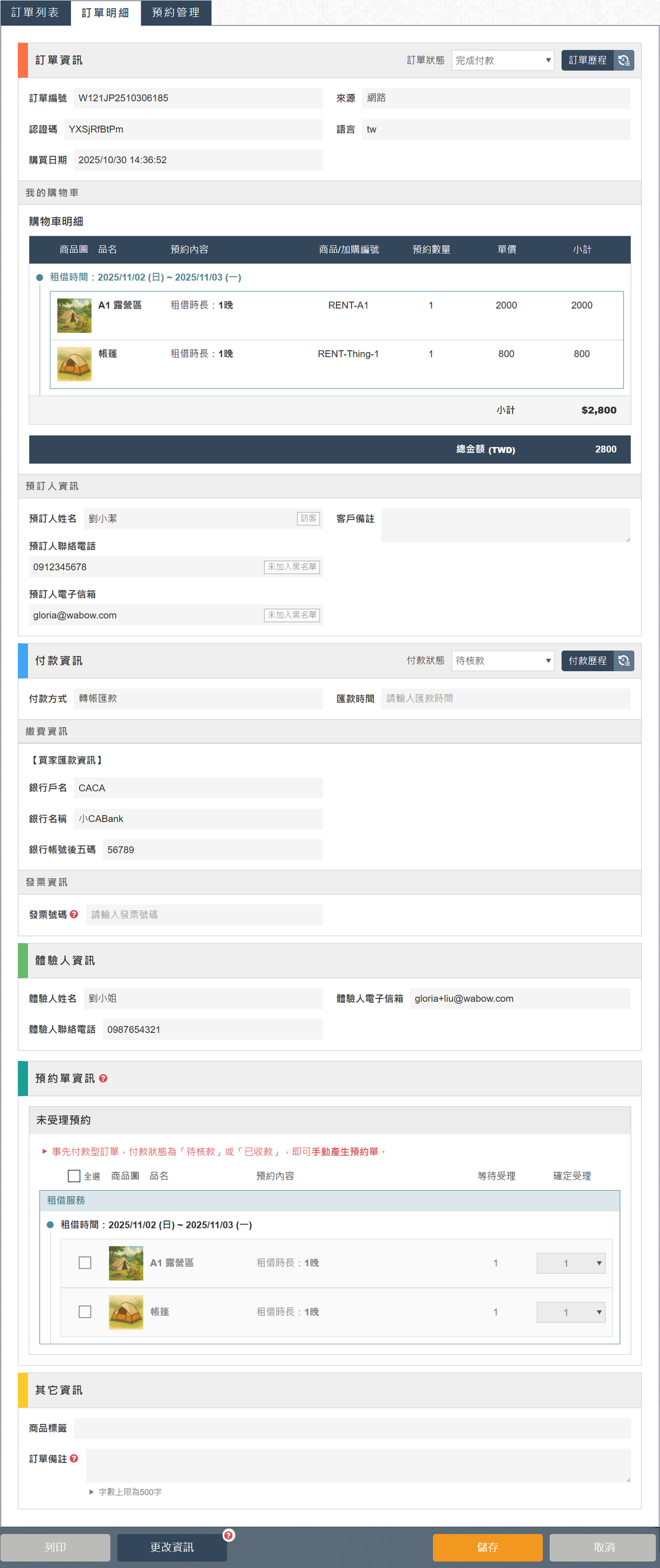 商店模板示意圖